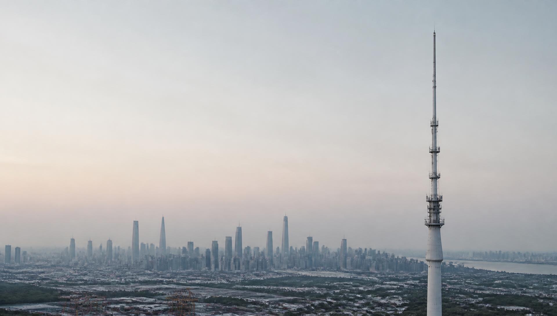 低空空域城市天际线实景